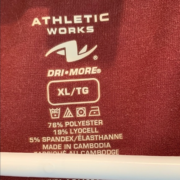 Athletic Works Burgundy Tank Top. B6 - Picture 2 of 3